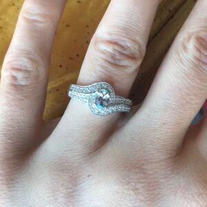 Natural Peacock Tanzanite Sterling Silver Ring Size 7